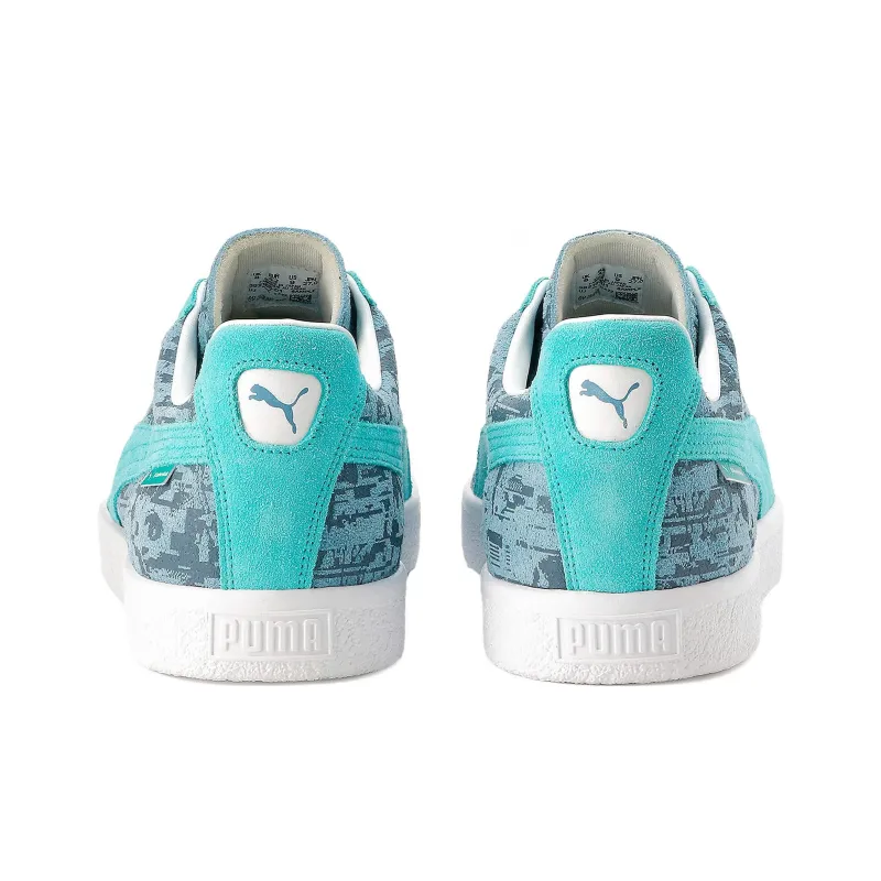 GRAPHERSROCK x PUMA Suede Vintage MIJ GR2 Anti Slip Wear Resistant Low Top Skateboard Shoes Unisex Blue-3