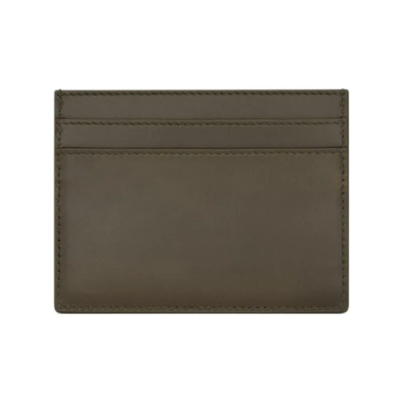 SAINT LAURENT PARIS Smooth Leather Card Holder Regular Men's Light Musk-1