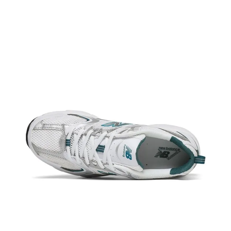 New Balance 530 White Silver Green-3