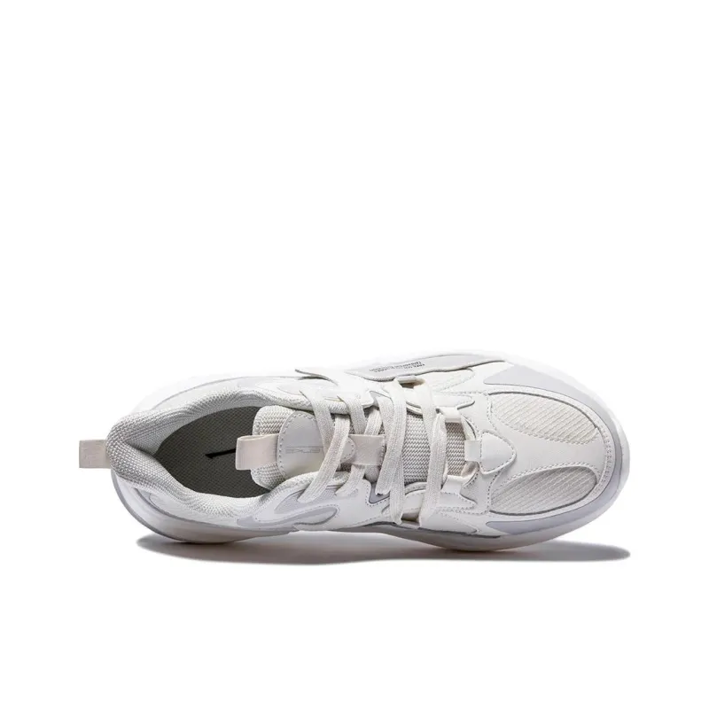 Erke Bullets Low-Top Running Shoes Men's White Gray-2