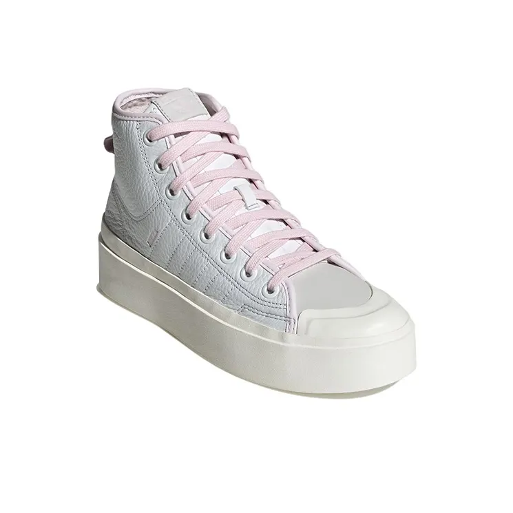 Adidas Nizza Bonega Platform Mid Crystal White Cloud White Almost Pink Women's-2