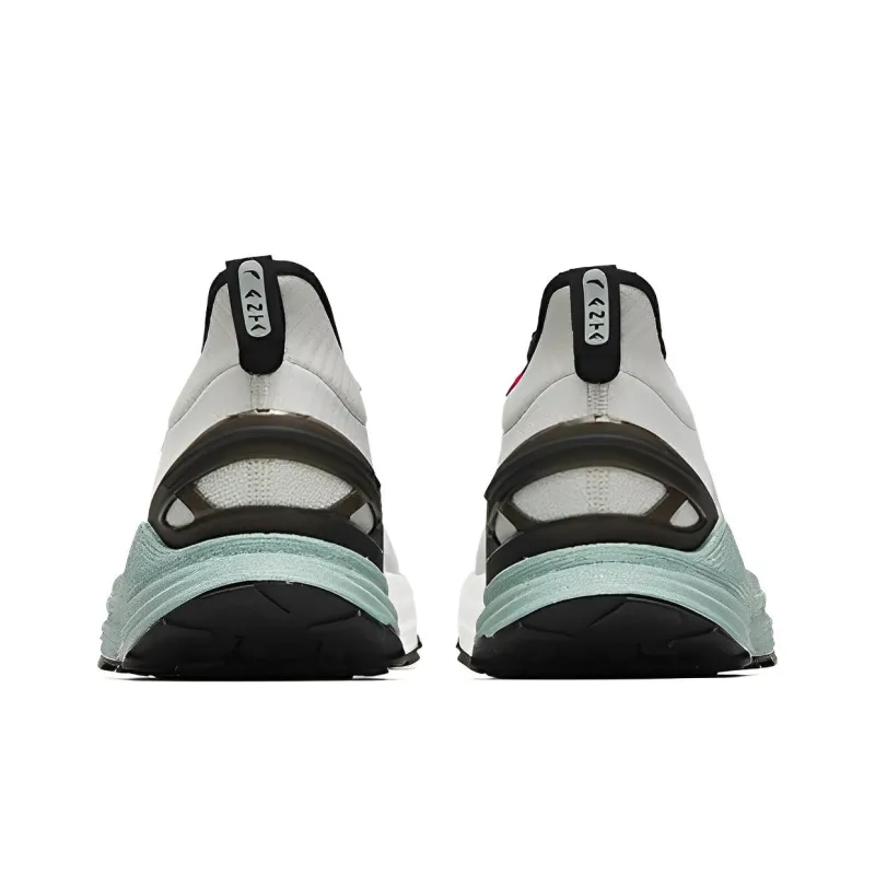 Anta Gen 3.0 Slip-Resistant Lightweight Rebound Low-Top Running Shoes Men's White Gray Green-3