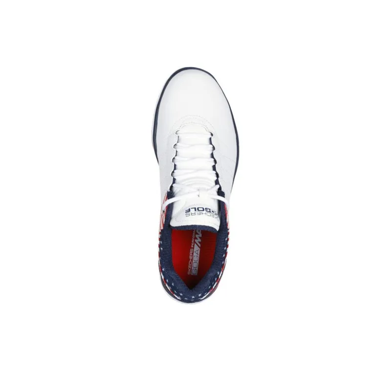 Skechers Go Golf Pivot Anti-Slip And Wear-Resistant Breathable Low-Top Golf Shoes Women's White Red-2