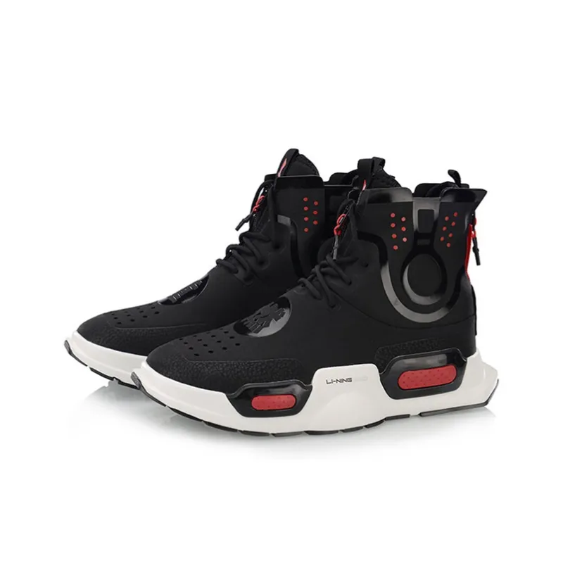LINING NYFW Reburn Unisex High Basketball Leisure Shoes | Black-2