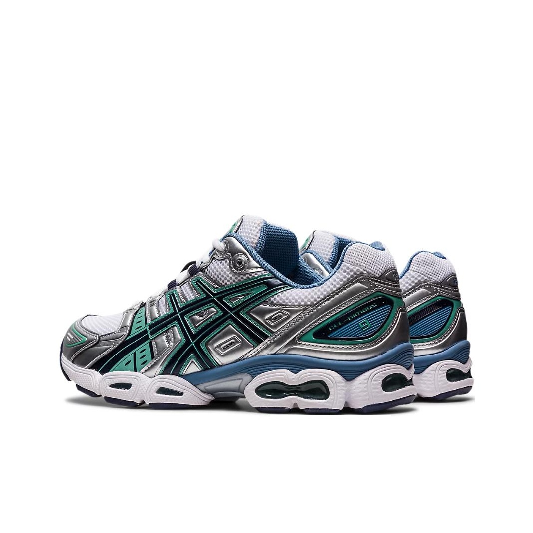 Asics Gel-Nimbus 9 White Mint Steel Blue - POIZON