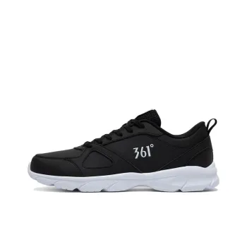 361° Abrasion Resistant Low Top Running Shoes Men's Black White