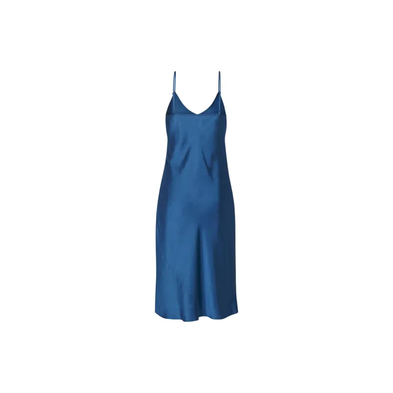 ARITZIA Wilfred New Only Slip Satin Midi Dress Slip Dresses Women's Ultramarine Blue/Group Blue-1