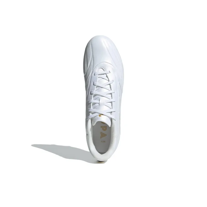 Adidas COPA PURE 2 FG Rubber Long Studs Firm Ground Anti Slip Wear Resistant Soccer Shoes Unisex White-3