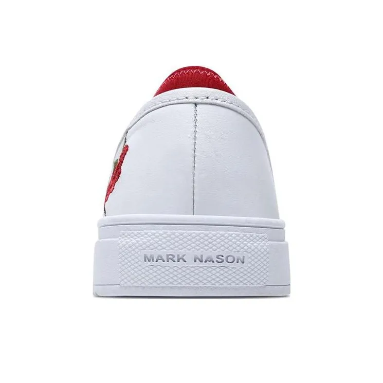 Skechers MARK NASON Razor Lightweight And Wear-resistant Low-Top Skateboard Shoes Women's White Red-3