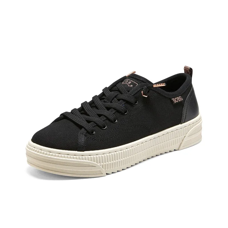 Skechers Bobs Copa Anti Slip Wear Resistant Low Top Skateboard Shoes Women's Black-2