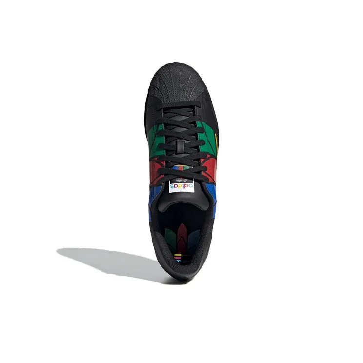 Adidas Superstar Pure 'Colorful Trefoil Core Black'-4