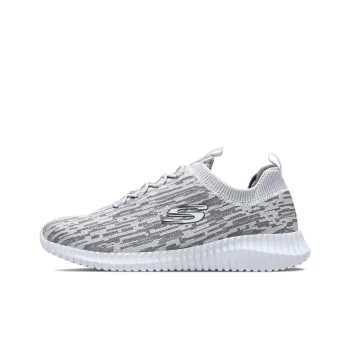 Skechers Elite Flex Hartnell Cushioning Anti-Slip And Wear-Resistant Low-Top Sports Casual Shoes Men's White Gray
