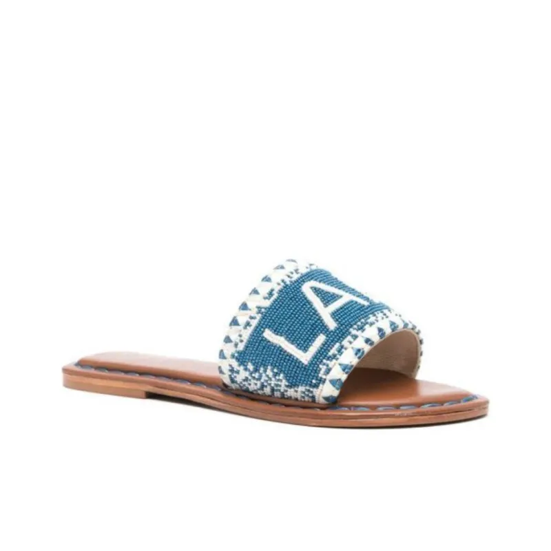 De Siena Slide Slippers Women's Blue-2