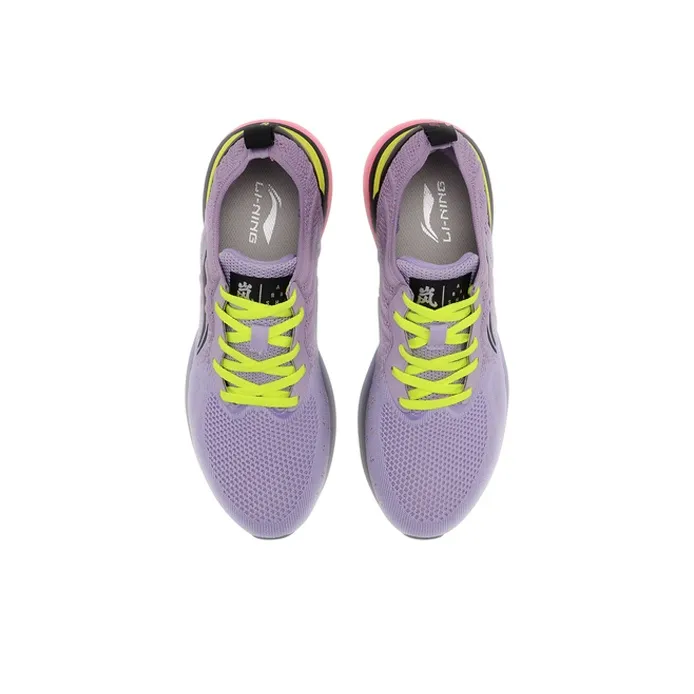 LiNing Arashi Cushioning Low Top Running Shoes Women's Soft Purple-3