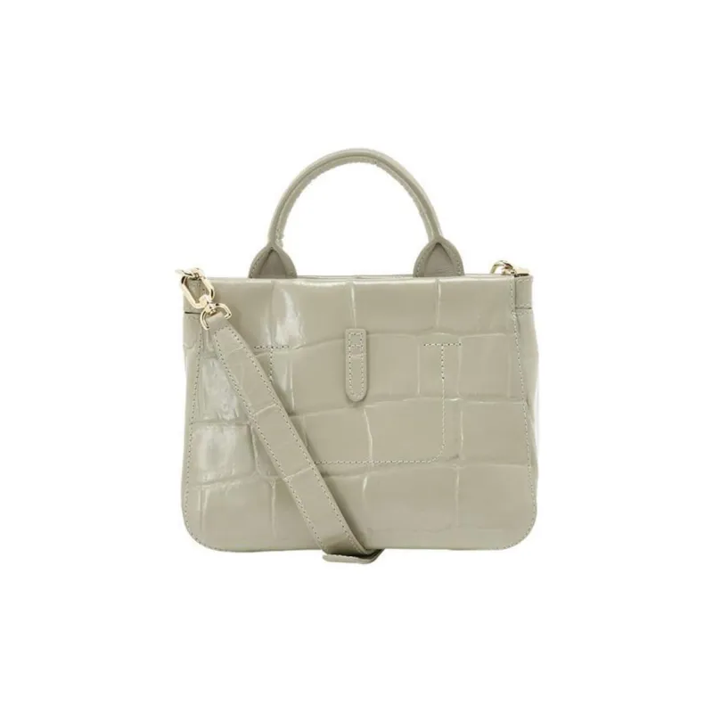 Furla Crocodile Embossed Leather Portable Crossbody Bag Shoulder Bag Mini Women's Green-1