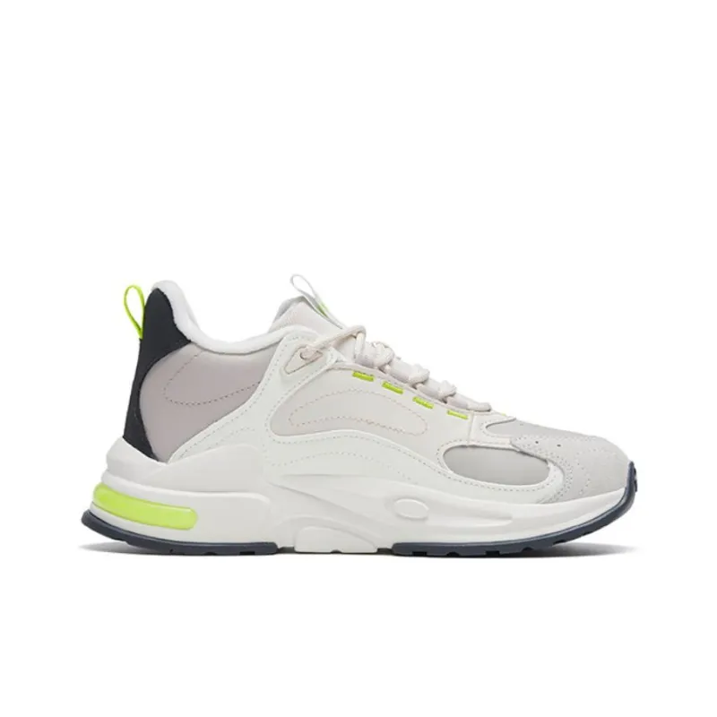 Anta Millennium 5.0 Cushioned Wear Resistant Warm Low Top Sports Casual Shoes Women's Lime Green-1