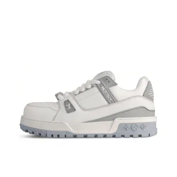 LOUIS VUITTON Trainer Maxi Little Jigglypuff Low Top Skateboard Shoes Women's White Gray
