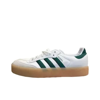 Adidas Samba XLG XLG 'White Green' Anti-Slip Wear-Resistant Low-Top Skateboard Shoes Women's White Green