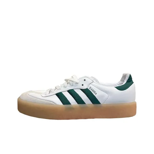 Adidas Samba XLG XLG 'White Green' Anti-Slip Wear-Resistant Low-Top Skateboard Shoes Women's White Green
