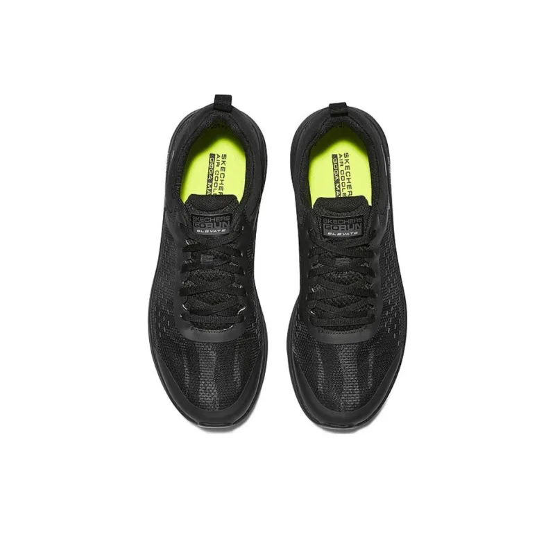 Skechers GO RUN Elevate Cushioned Slip Resistant Low Top Casual Running Shoes Men's All Black-3