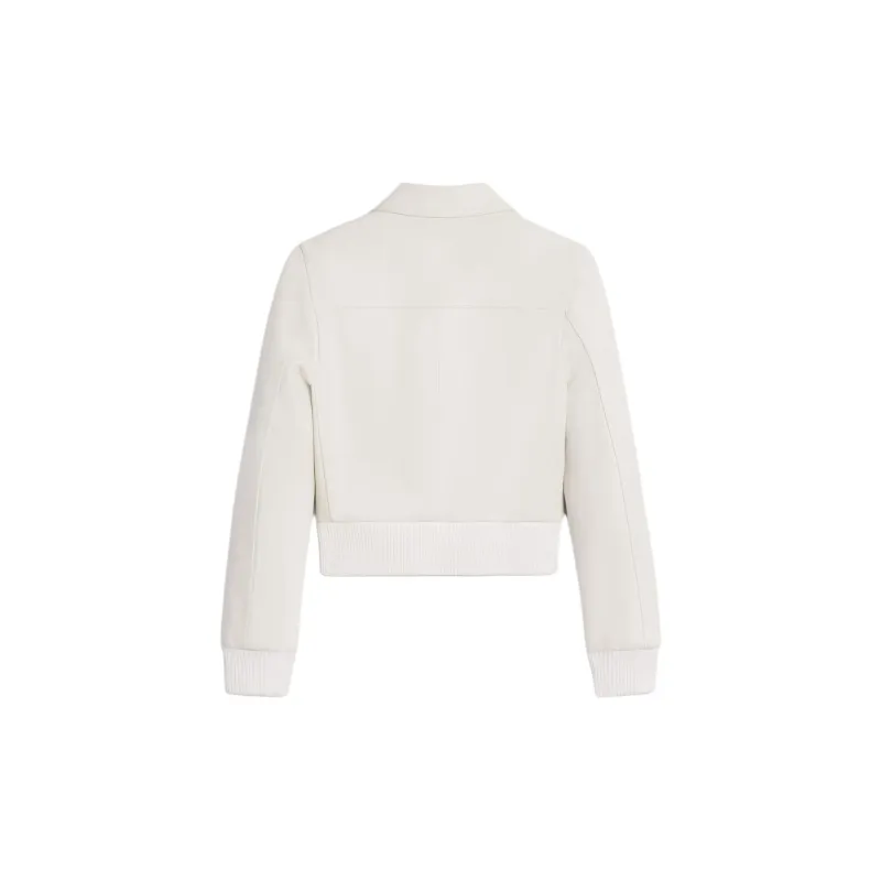 CELINE SS24 Leather Jacket Women's Neon White-1
