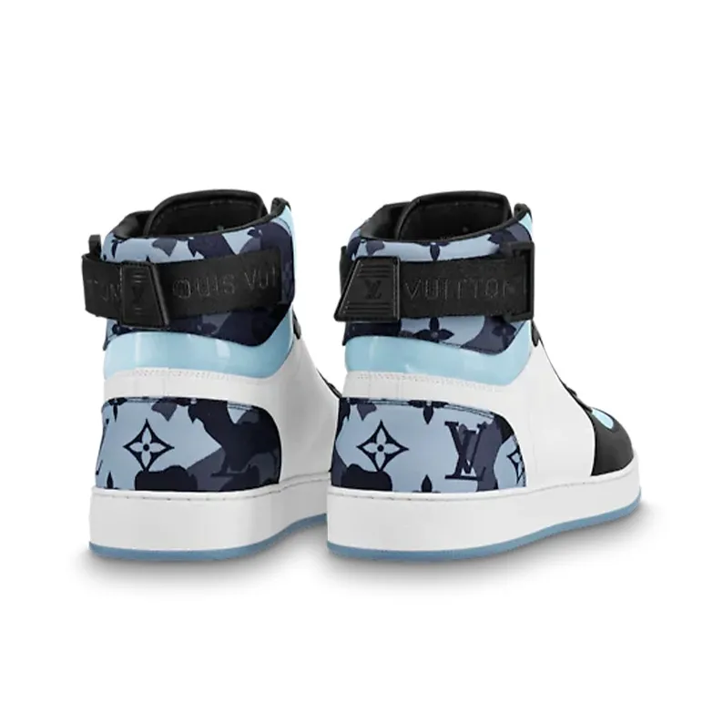 LOUIS VUITTON Rivoli High Top Stylish Skateboarding Shoes Men's Black-3