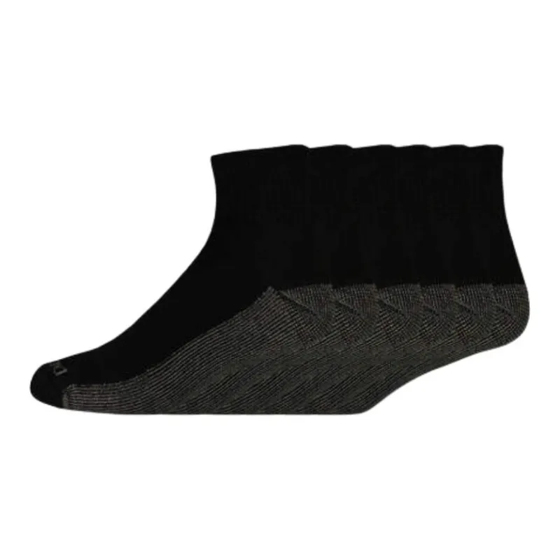 Dickies Mid-Calf Socks Men's 6 Pack Black-0