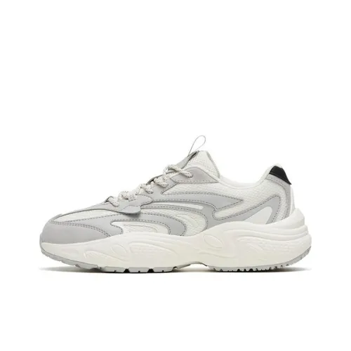 Anta C37 Series Anti Slip Wear Resistant Low Top Sports Casual Shoes Women's White Gray Black