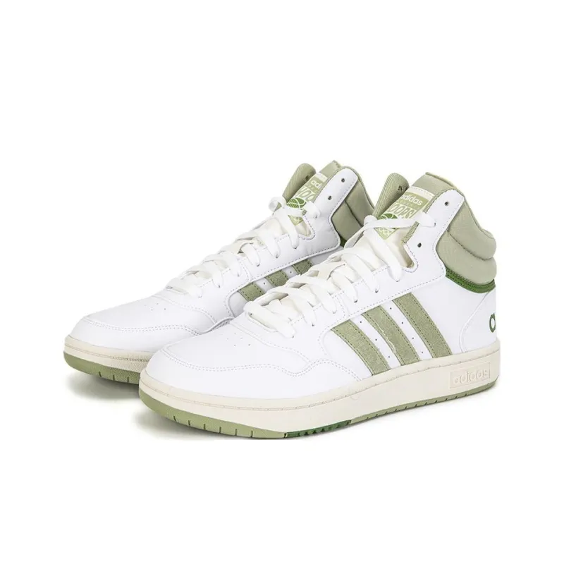 Adidas Hoops 3.0 Mid 'White Green'-2