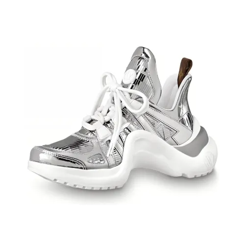 LOUIS VUITTON Casual Shoes Women's Low-Top Silver