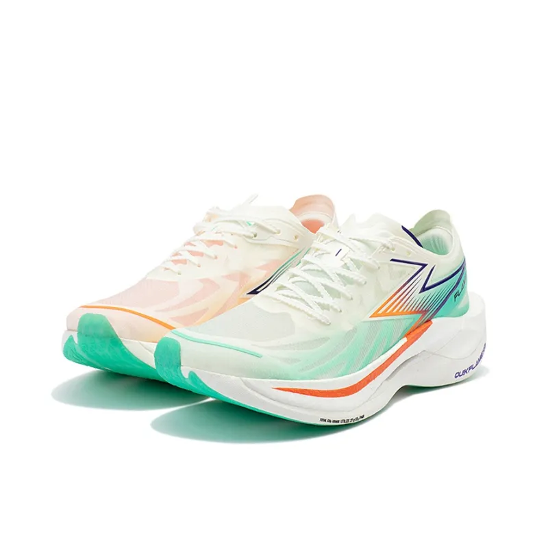 361° Feiran 2 Cushioned Anti-Slip And Wear-Resistant Lightweight Low-Top Running Shoes Unisex White Green-2
