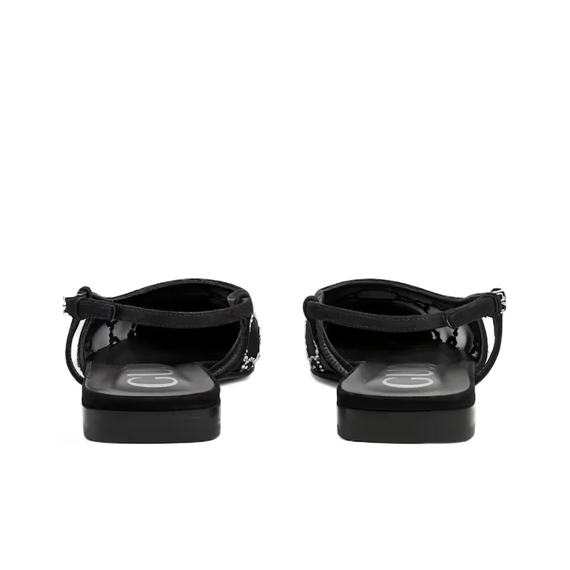 GUCCI GG Crystal-embellished Ballerina Shoes-3