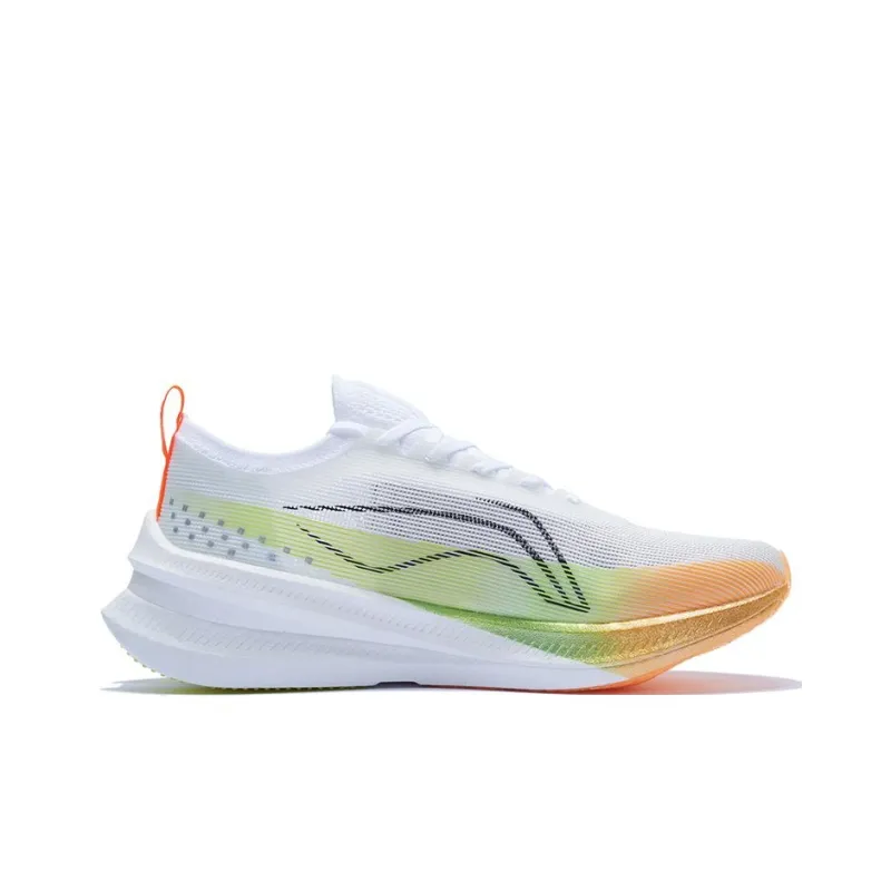 LiNing Feidian 3 Elite Slip Resistant, Abrasion Resistant, Breathable Low Top Running Shoes Unisex Orange White-1