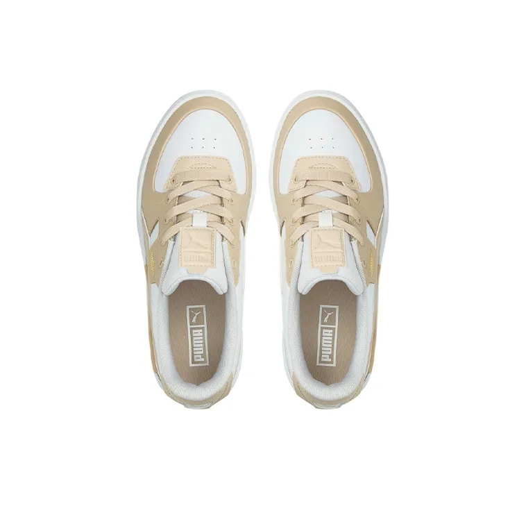 Puma Cali Dream Leather Little Kid 'White Shifting Sand'-2