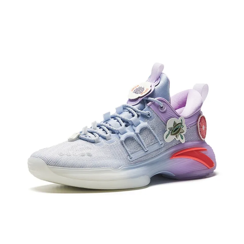 Anta ZUP Series Cushioning Anti Slip And Wear Resistant Low Top Basketball Shoes Men's Purple-1