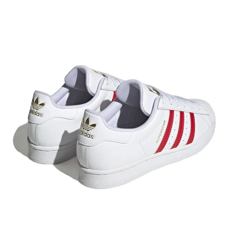 Adidas Superstar White Better Scarlet Gold Women's-3