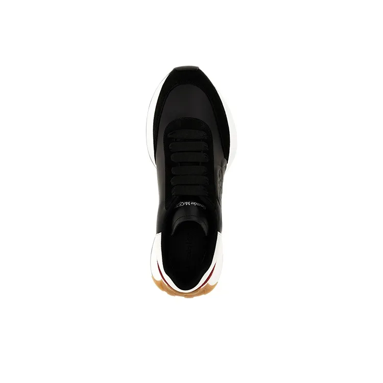 Alexander McQueen Sprint Runner Black White Red-3