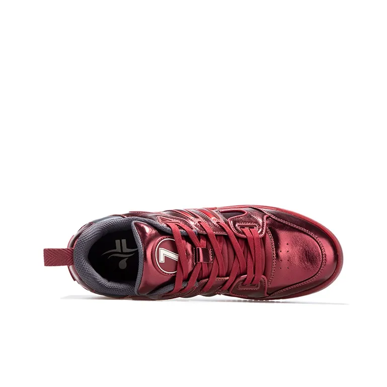 Palladium Pallaslam Jlin Collaboration Anti Slip Wear Resistant Low Top Skateboard Shoes Men's Red-3