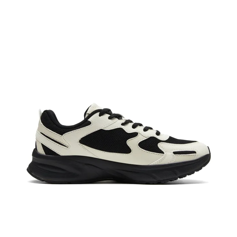 PEAK OG 7000 Anti Slip And Wear Resistant Breathable Low Top Running Shoes Women's Beige Black-1