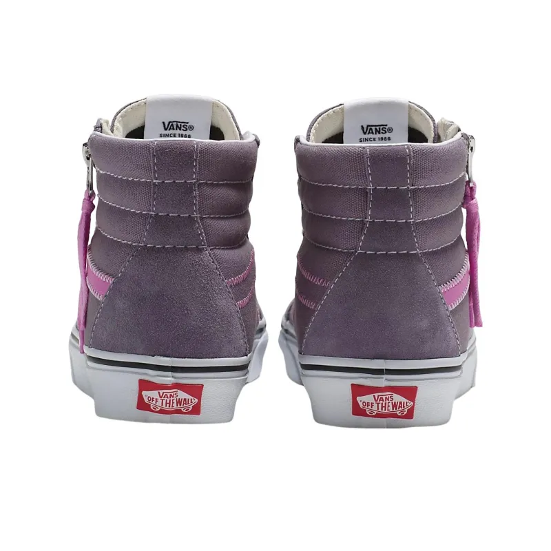 Vans Sk8Hi Reissue Side Zip 'Grey Pink'-3