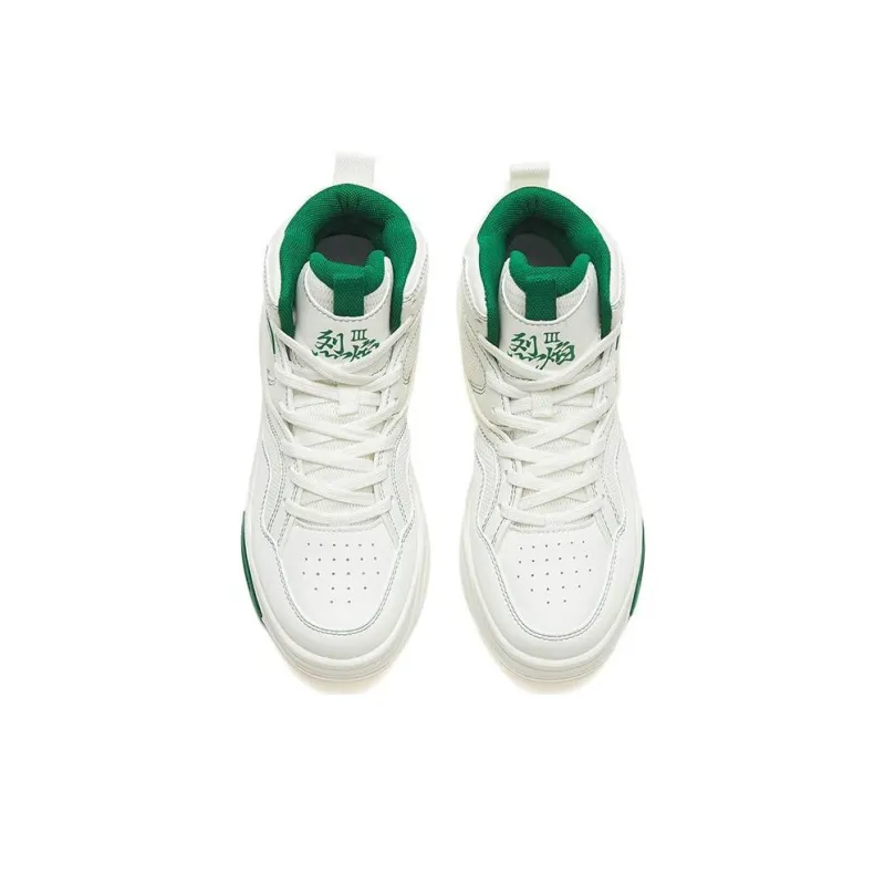 Anta Flame 3.0 Slip Resistant Cushioning Wear Resistant Skateboard Shoes Women's White Green-2