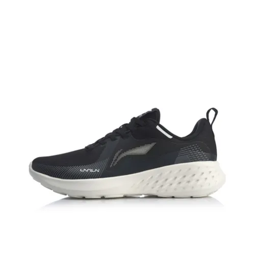 LINING Soft Running Shoes Men Low-Top Black