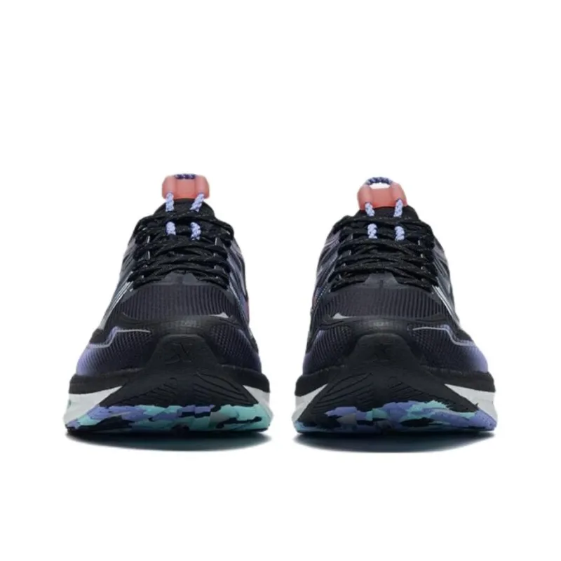 XTEP Wind & Fire 26th Generation Cushioning, Slip Resistant, Rebound Low Top Running Shoes Women's Black Blue Purple-2