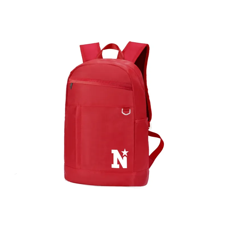 HINY Polyester Backpack Unisex Red-1