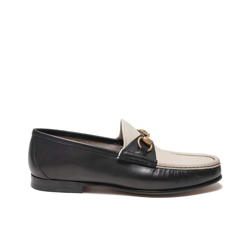 GUCCI Horsebit Casual Shoes Men's Black Gray-1