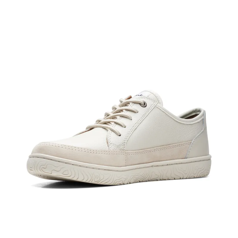 Clarks Hodson Series Abrasion Resistant Breathable Low Top Skateboard Shoes Men's White-1