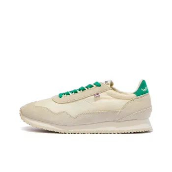 Norman Walsh ESL Lite Collection Vintage Jogging Cream Low Top Casual Shoes Unisex Beige White Green