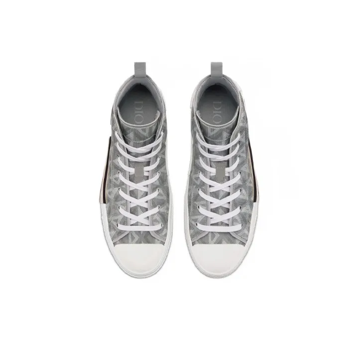 DIOR B23 High Top Gray Cd Diamond-3