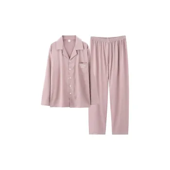 MIIOW Pajama Set Unisex Light Coffee