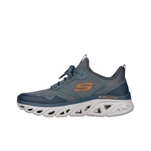 Skechers Skechers Glide-step Sport Cushioning Lightweight Low-Top Running Peep-Toe shoes Men's Marine Blue
